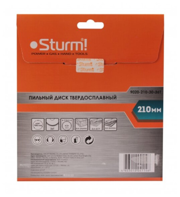 Пильный диск Sturm! 9020-210-30-36T 210х30 мм