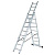 Трехсекционная лестница 3x15 рабочая высота 12 м