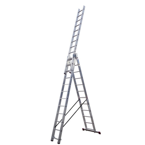 Трехсекционная лестница 3x12 рабочая высота 9.2 м