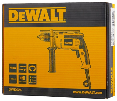 Дрель ударная DeWALT DWD024 750 Вт